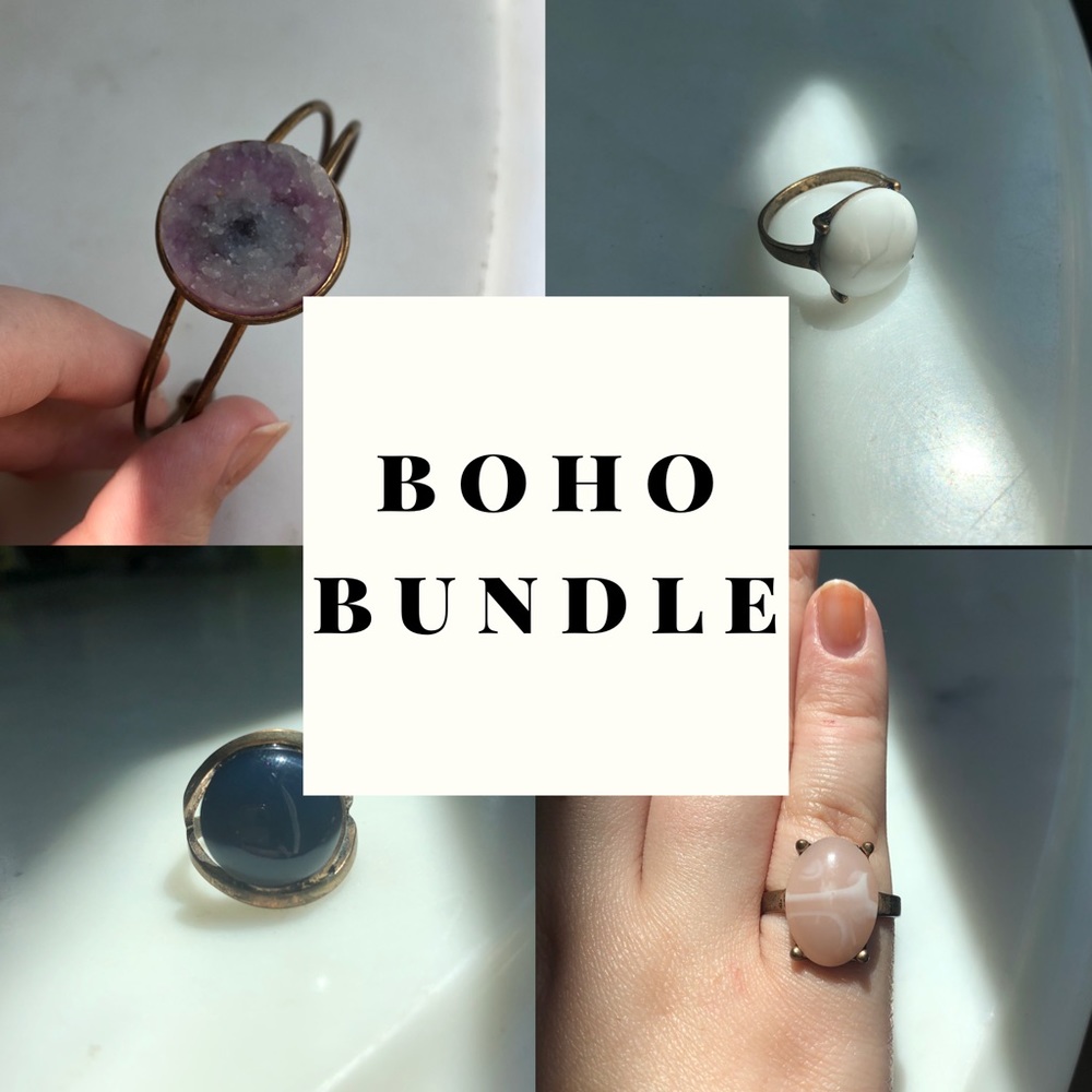 3 TORRID RINGS Boho jewelry Bundle, Cuff bracelet